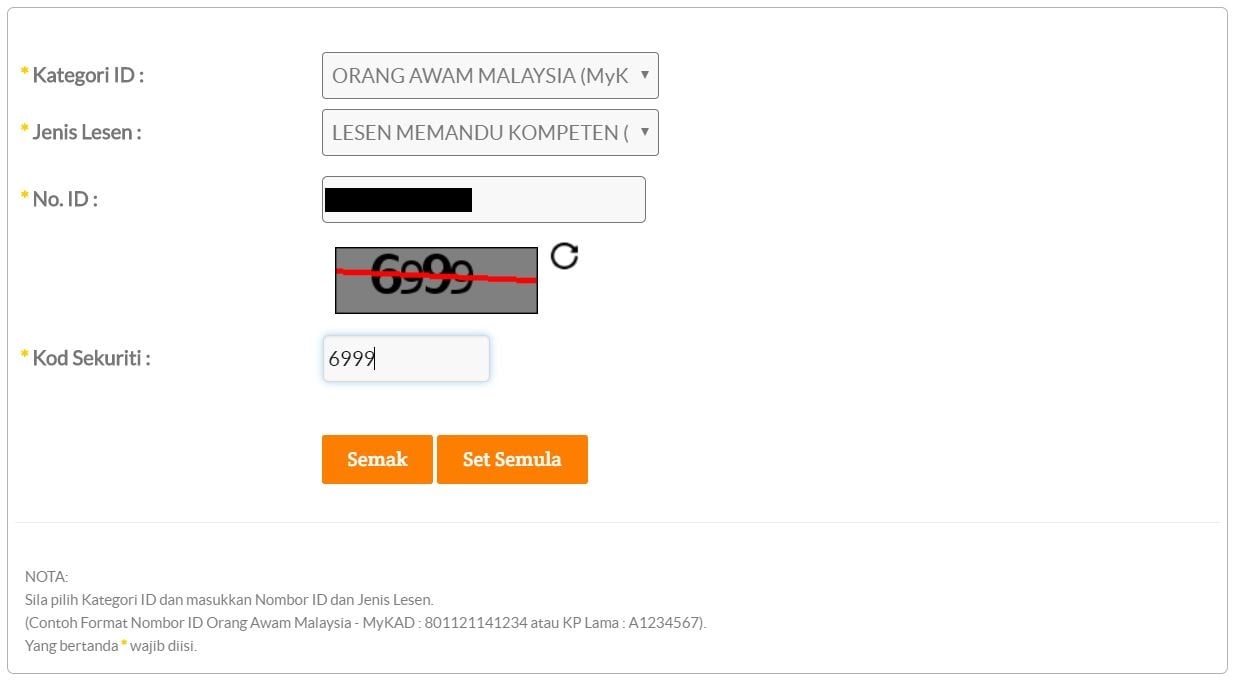 Kedudukan Nombor Lesen Memandu Malaysia - Roadtax Apa Yang Anda Perlu ...